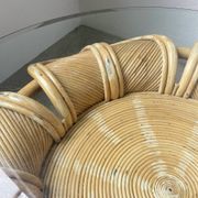 Vivai del sud “flower” rattan coffee table