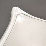 White Murano Glass Pendant Marked La Murrina, Italy, 1980s