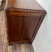 Chest of drawers semainier chiffonnier vintage oak 1950 style Art deco