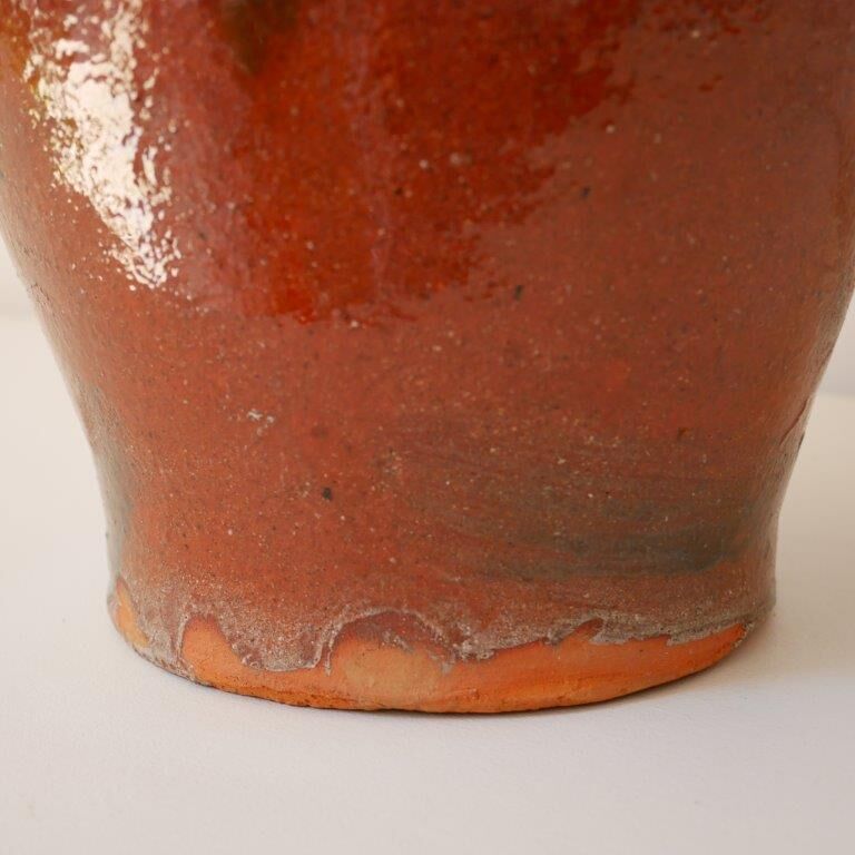 Glazed terracotta vase or jar