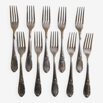10 Frionnet François silver-plated table forks