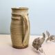 Glazed earth jug, Manziat pottery, rustic, vintage French