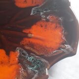 Cheese or fruit platter in Ceramic From Vallauris in the shape of a leaf