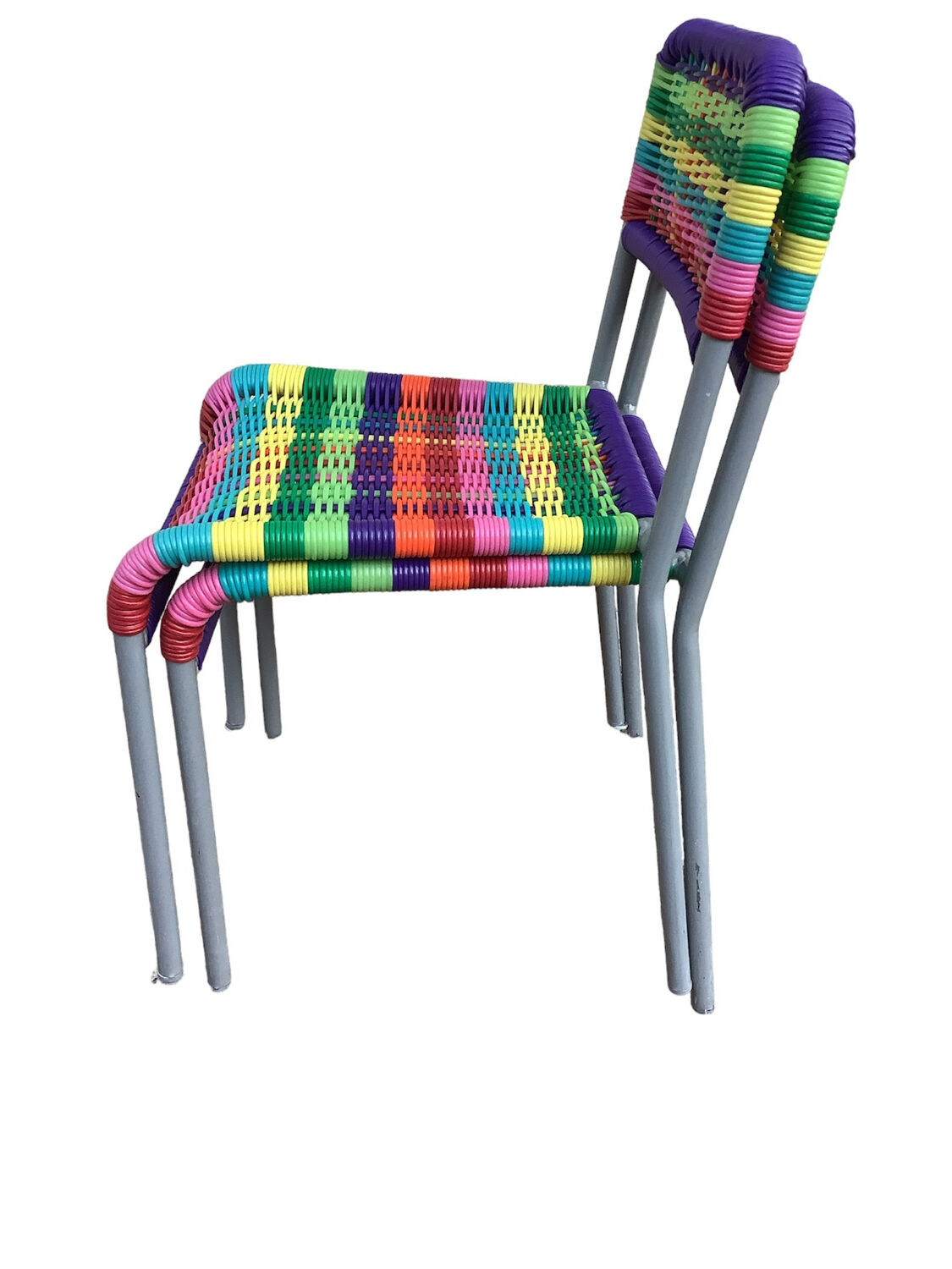 2 IKEA scoubidou children's chairs