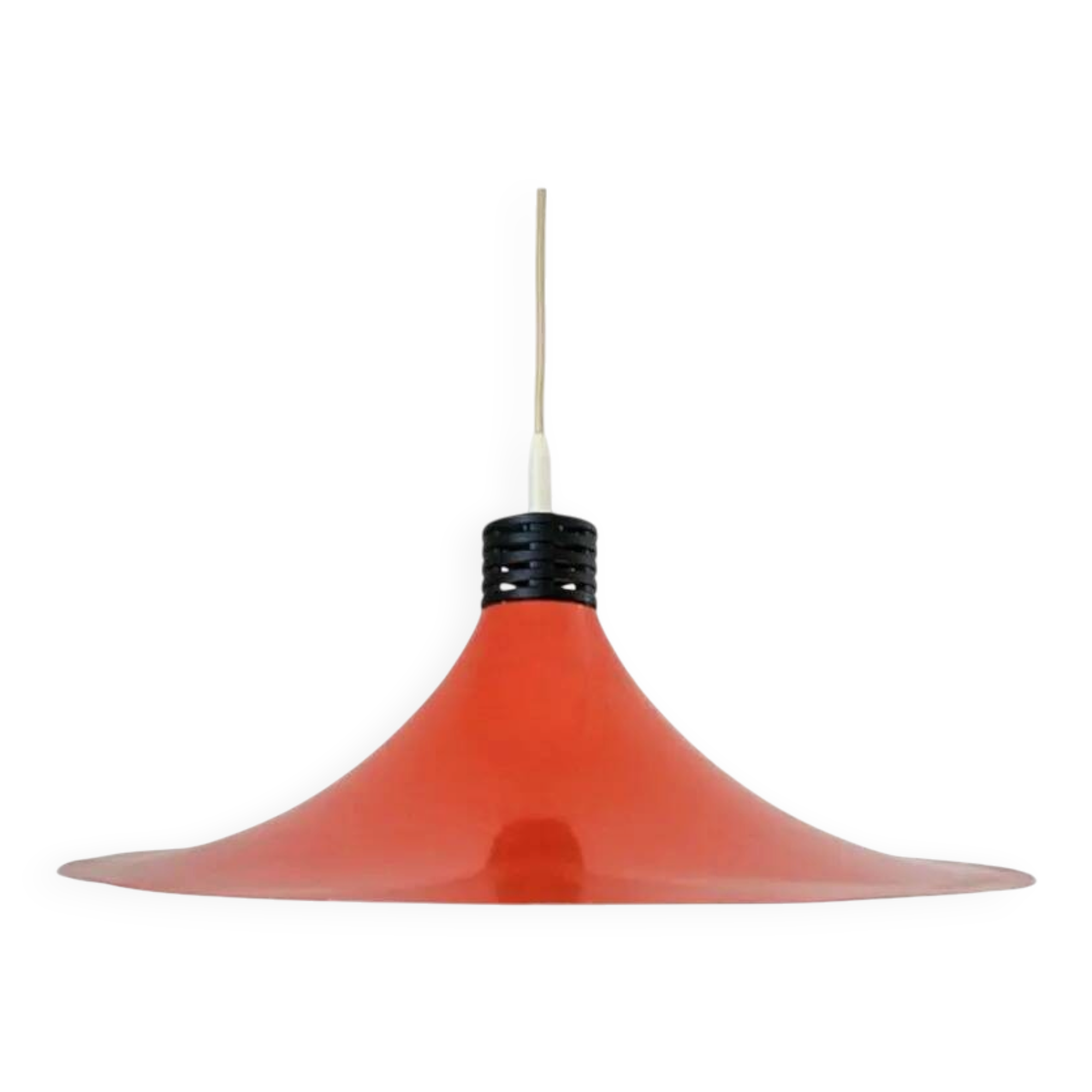 Rare Midcentury Red Pendant, Space Age, Italy, 1970s