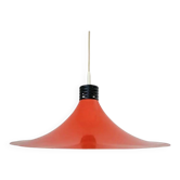 Rare Midcentury Red Pendant, Space Age, Italy, 1970s