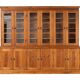 Monumental Pine School Library Bookcase from Warsaw, Poland, 1920s