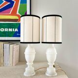 Pair of marble "Duck" bedside lamps - 1970.