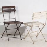 Antique folding garden chairs (c.1920). Set of 4 pieces #34