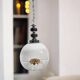 Vintage glass globe lamp / pendant lamp by Carlo Nason for Mazzega