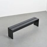 Solid pine bench, Les Arcs, circa 1973