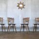 Series of 20 Scandinavian chairs or vintage wooden bistro