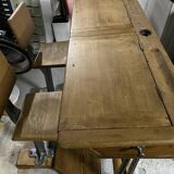 Decunsel school desk from the early 20th century, renovated and in very good condition