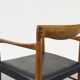 Teak and Leather Armchair by H. W. Klein for Bramin, 1960s