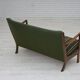 1960s, Danish 2-seater sofa, furniture wool, beech wood, original.