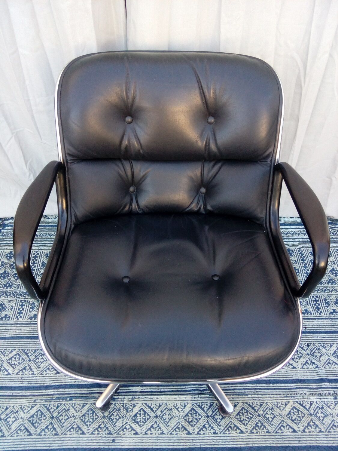 Fauteuil Knoll vintage années 70 design Pollock