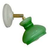 Vintage lampshade in green opaline