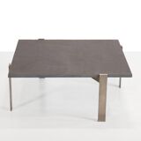 Square Coffee Table with Slate Top Designed by Rob Parry