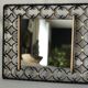 Miroir en fer forgé et laiton vintage 50/60