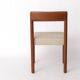 1 sur 4 Chaise de salle à manger en chêne du milieu du siècle – Vintage années 1960, revêtement gris clair