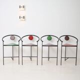 Bar chairs (4), Memphis, 1980