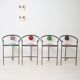 4 Memphis style bar stools, 1980s