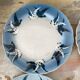 Rare dessert plates Terre de Fer Choisy le Roi, birds.
