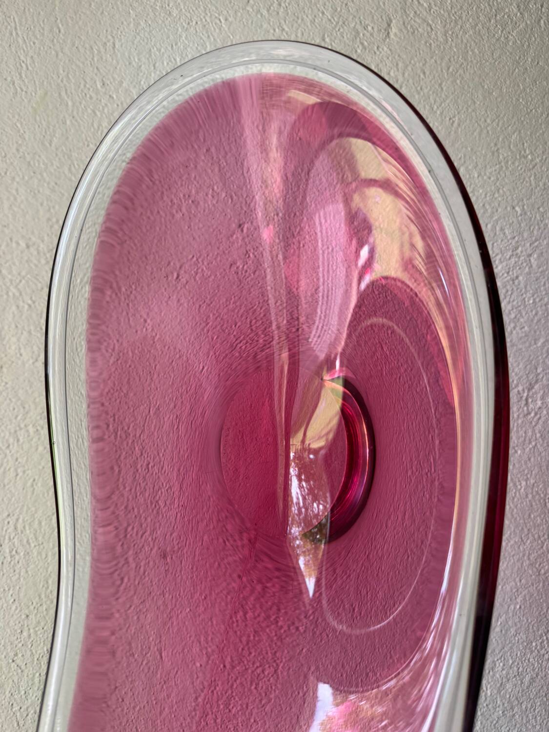 Scandinavian blown glass bowl Paul Kedelv 1950s