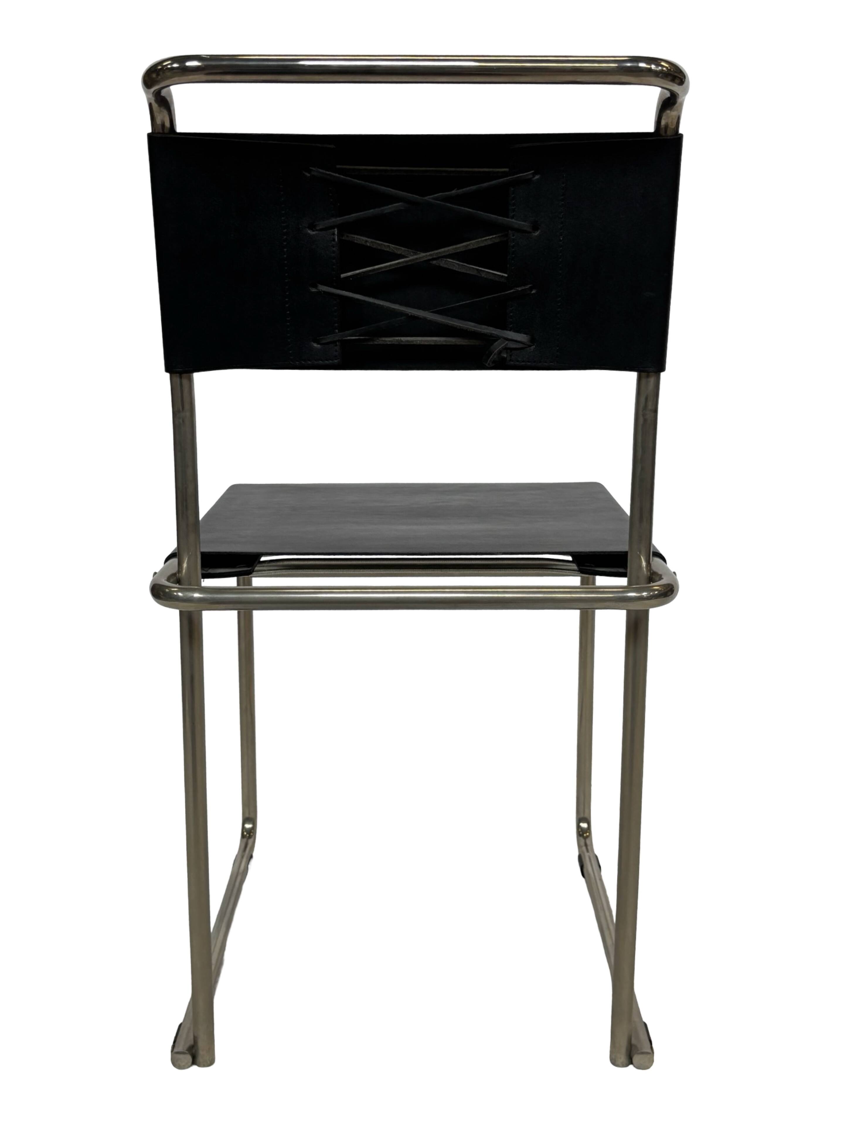 Set of 6 B5/B40 Chairs with Tubular Frame attributed to Marcel Breuer