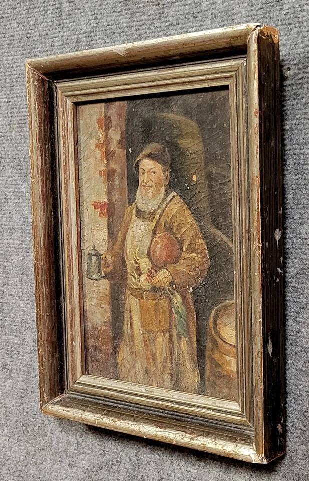 Painting Oil on canvas mounted on panel 19th century