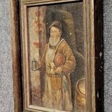 Painting Oil on canvas mounted on panel 19th century