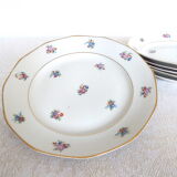 6 flat porcelain plates