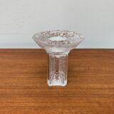 Olympics glass candle holder by Lars Hellsten for Orrefors, Sweden, 1984