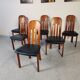 6 Scandinavian teak chairs from Ansager møbler, Denmark 1980s
