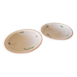 2 raised round dishes Moulin des Loups Orchies Isabelle