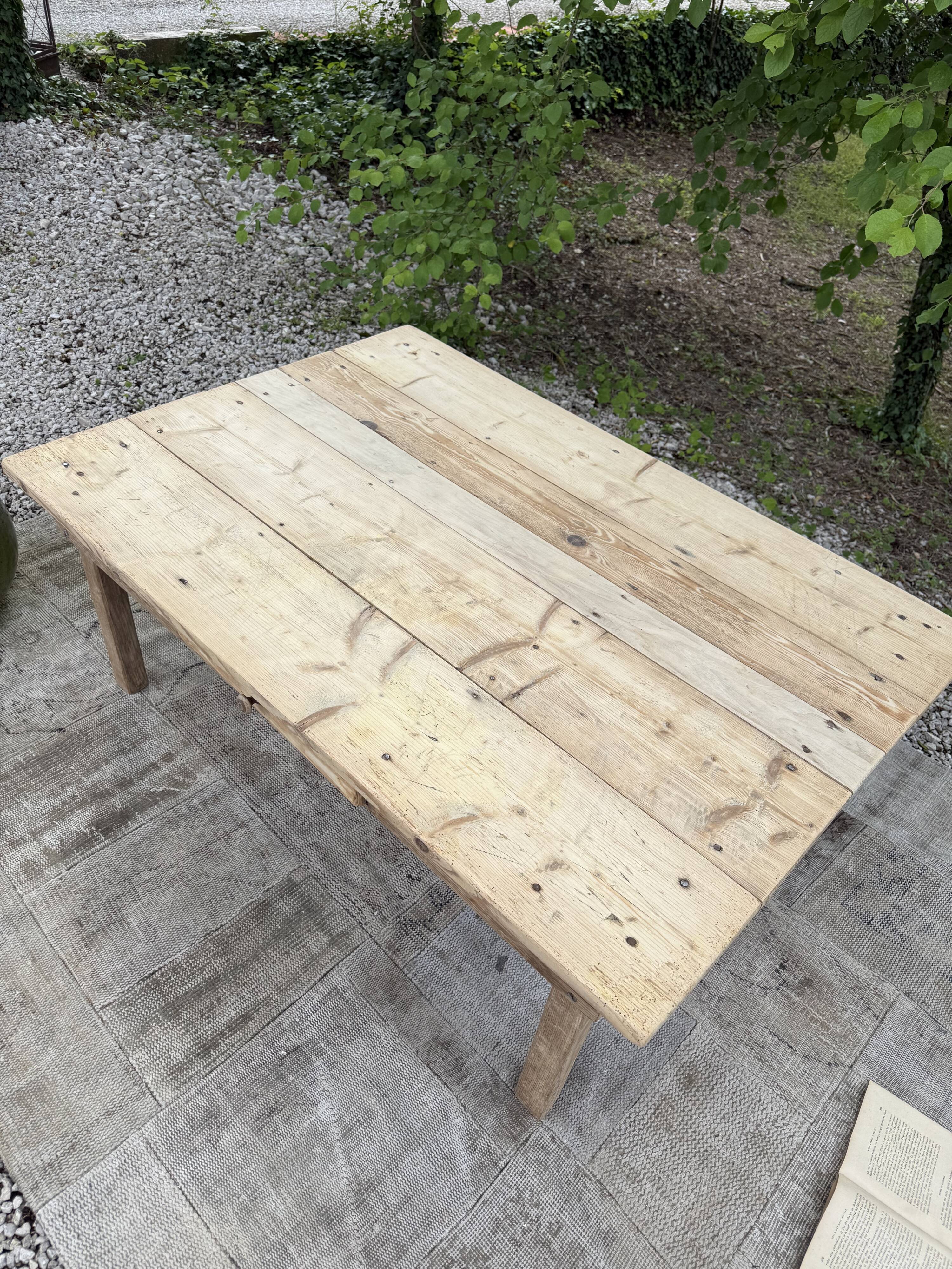 Table basse bois de ferme