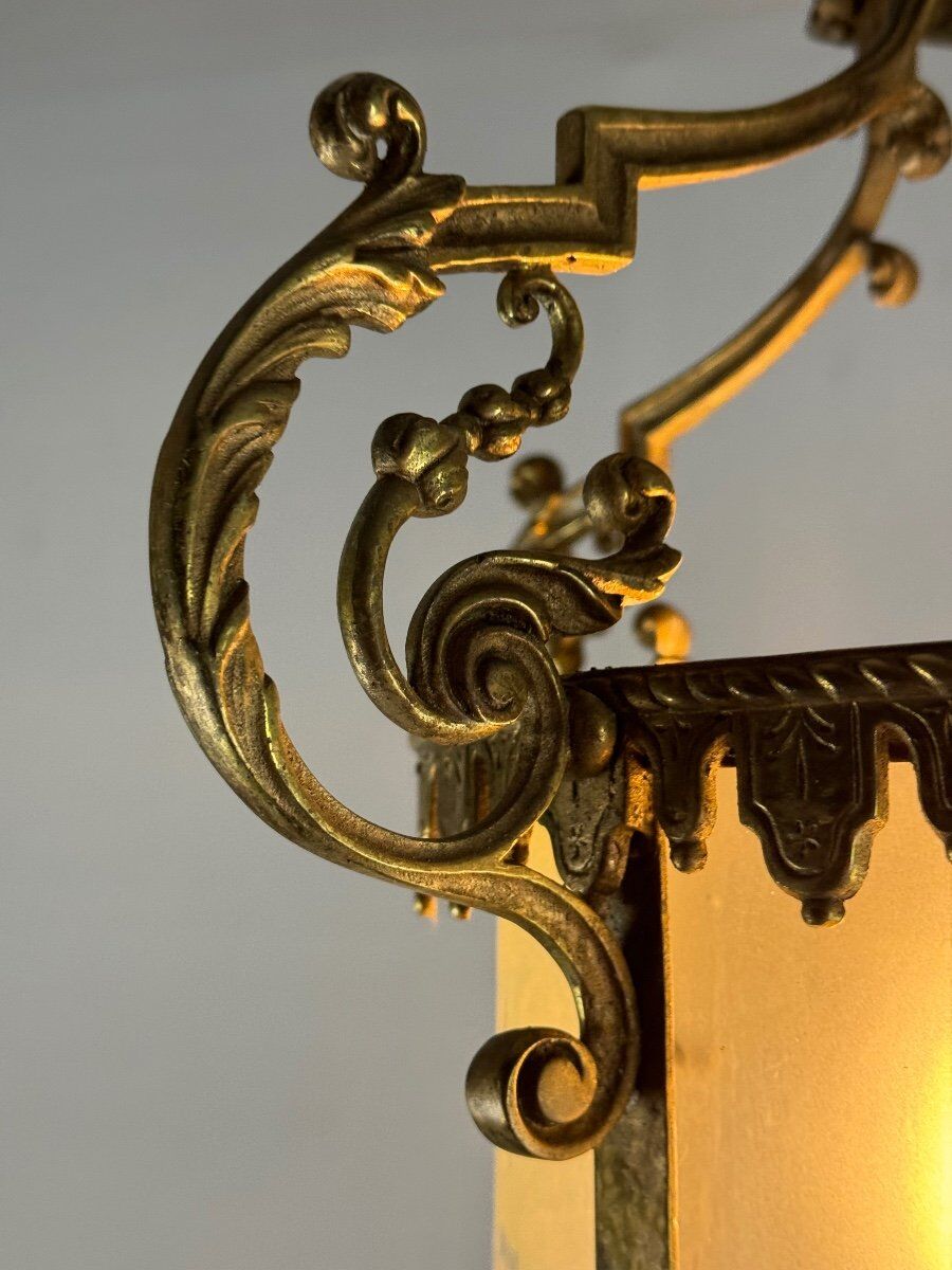 Bronze lantern in Napoléon III style circa 1900