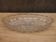 Compartmentalized dish in chiseled glass