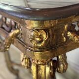 Transitional console in carved and gilded wood, France, 18th century
