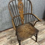 Old Windsor armchair in solid oak