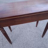 19th century mahogany games table, console