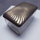 Glass and metal soap box