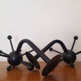 Set of 2 black Sputnik coat racks