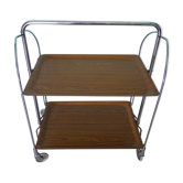 Dessert, extra furniture, folding, on wheels, formica, chrome metal, 60s