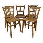 Chaises bistrot dépareillées x5