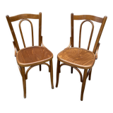Pair of chairs bistrot bentwood vintage