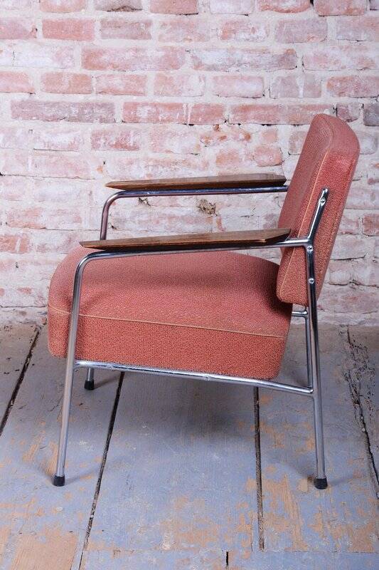 Bauhaus Seating Set in Tubular Chrome-Plated Steel, Czech, 1940s, Set of 3