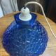 Blue moulded glass suspension
