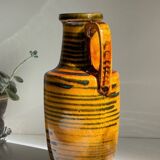 Vintage glazed ceramic amphora vase – west germany