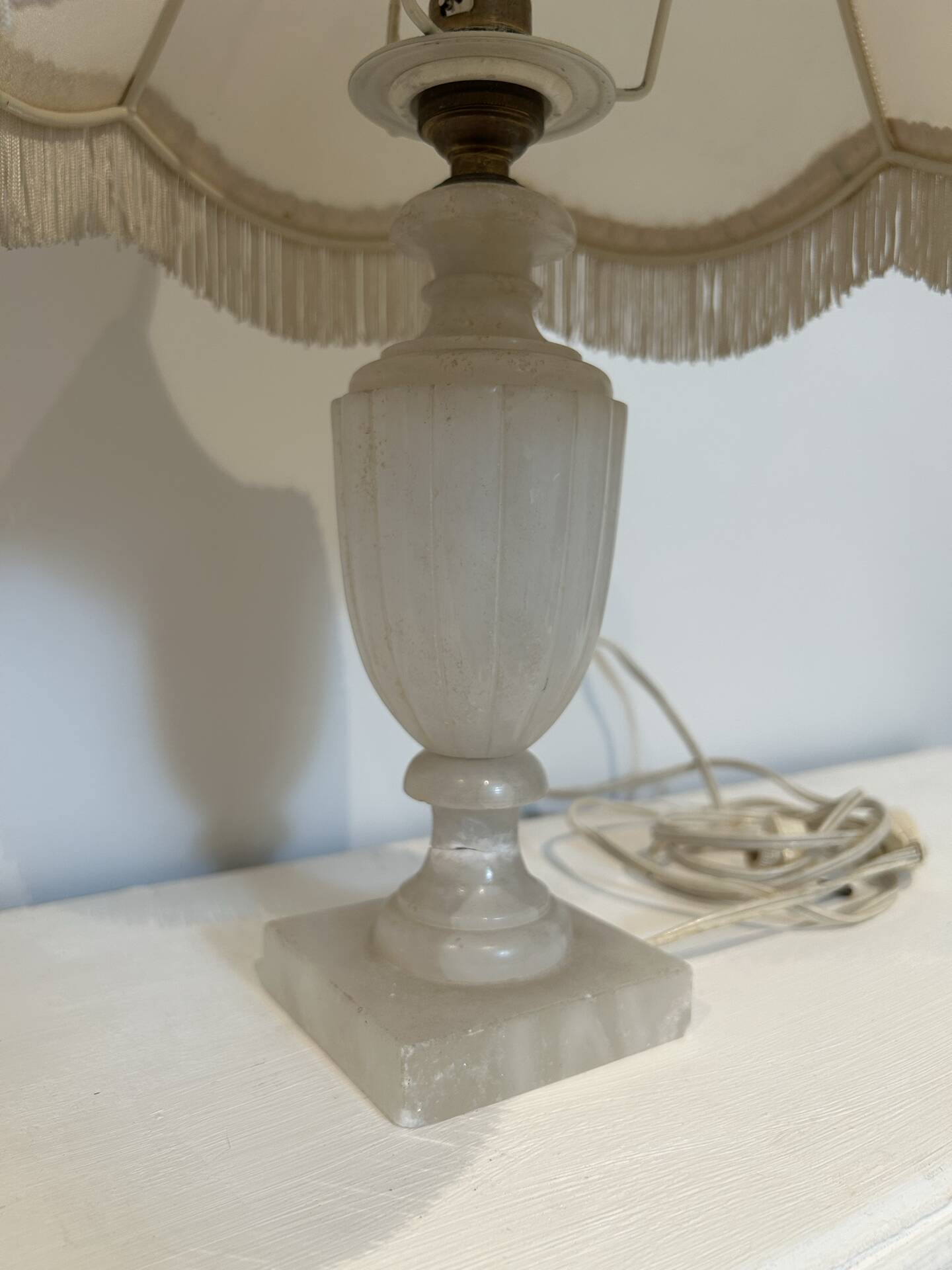 Alabaster table lamp